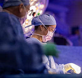 Surgeons in operating room
