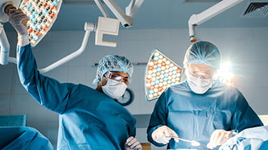 Surgeons in operating room