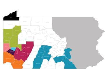 UPMC CCP Regional Location Map