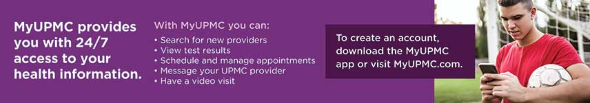 MyUPMC provides you with 24/7 access to your health information.