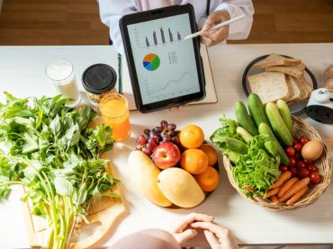 Produce on a table
