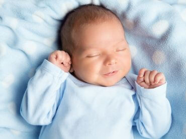 Baby smiling