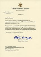 U.S. Senator, Robert P. Casey, Jr. historical document