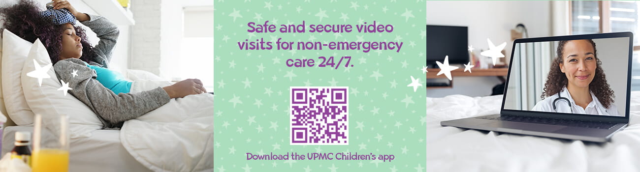 Safe and secure video visits for non-emergency care 24/7.