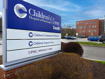 Children’s South sign