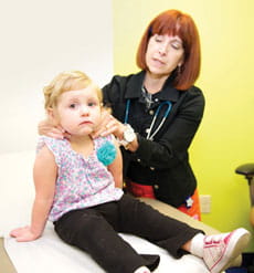 A Patient at the Pediatric Thyroid Center