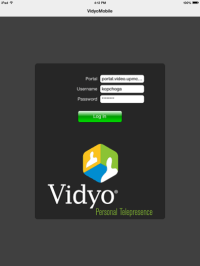 Log into the Vidyo page.