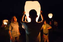 Lanterns at Camp Chihopi