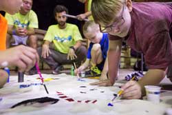 Painting at Camp Chihopi