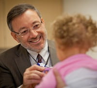 UTI Center doctor and patient.