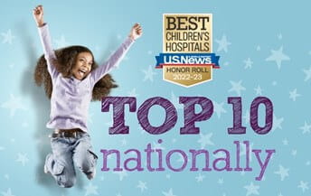U.S. News Best Children's Hospital Honor Roll 2022-2023 Top 10 Nationally