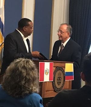 Dr. Diego Chaves-Gnecco Receives Proclamation from Mayor Gainey and the City of Pittsburgh
