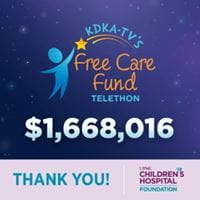 KDKA-TV's free care fund $1,668,016 Thank You!