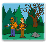 Injury Prevention Hunting cartoon