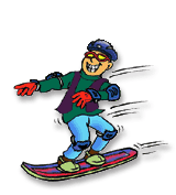 Injury Prevention Skiing and Snowboarding cartoon