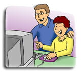 Injury Prevention Internet Safety cartoon