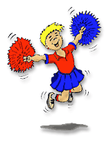 Injury Prevention Cheerleading cartoon