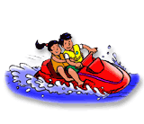 Injury Prevention Jet Skiing cartoon