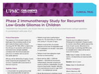 Gliomas (Low-Grade) Vaccine Study Fact Sheet (PDF)