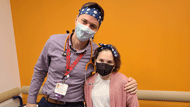 Image of patient with doctor.