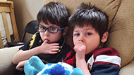 Jayden (Left - Wearing Blue Glasses) and Josiah (Right)