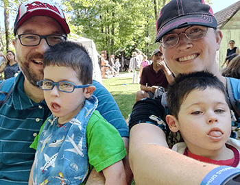 Jayden and Josiah Jaworowski Family Photo