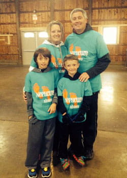 Jonathan's family all support life with immunosuppression.