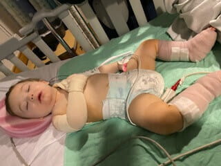 Hayden laying down asleep