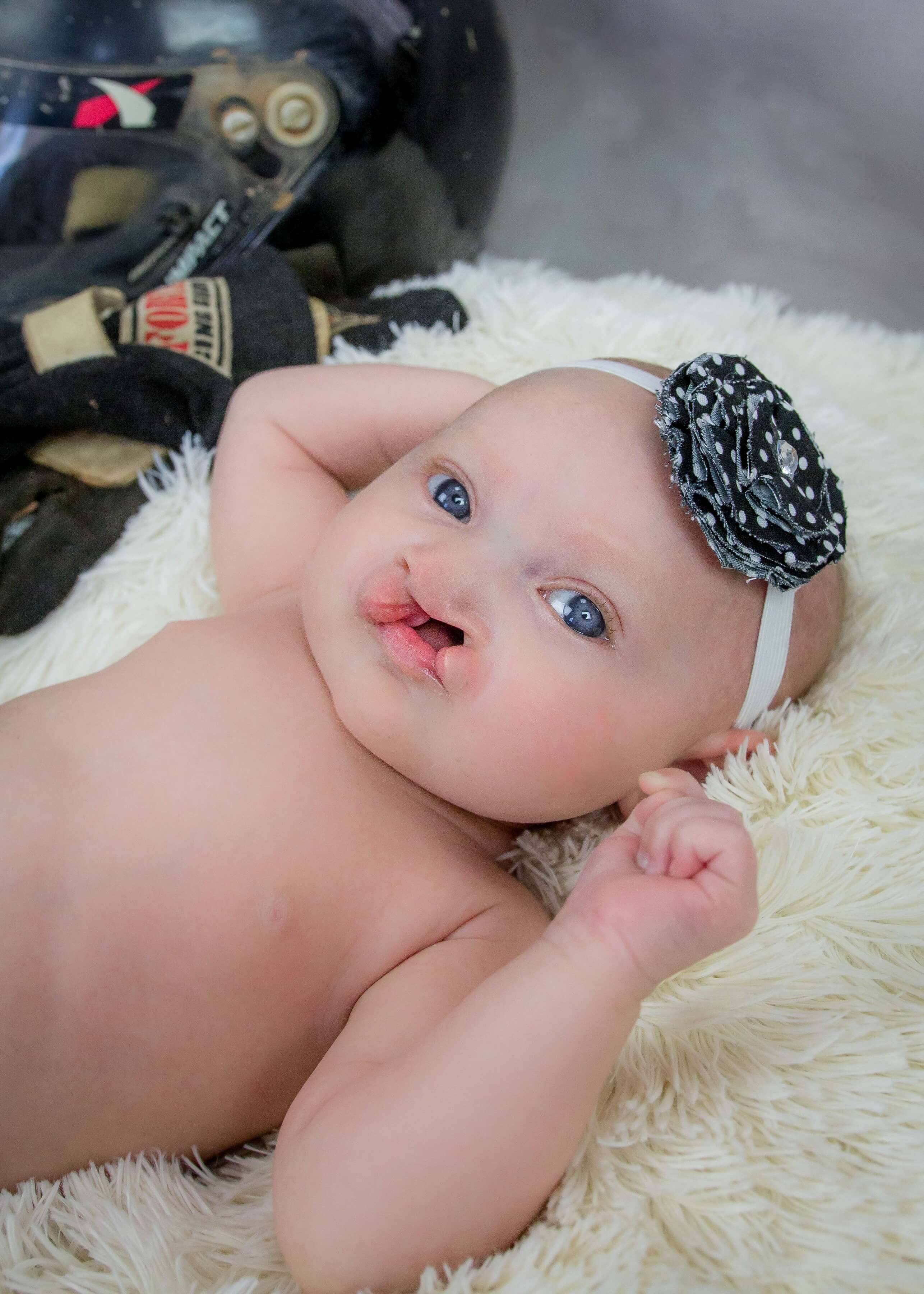 Lizzy Vogel as a baby