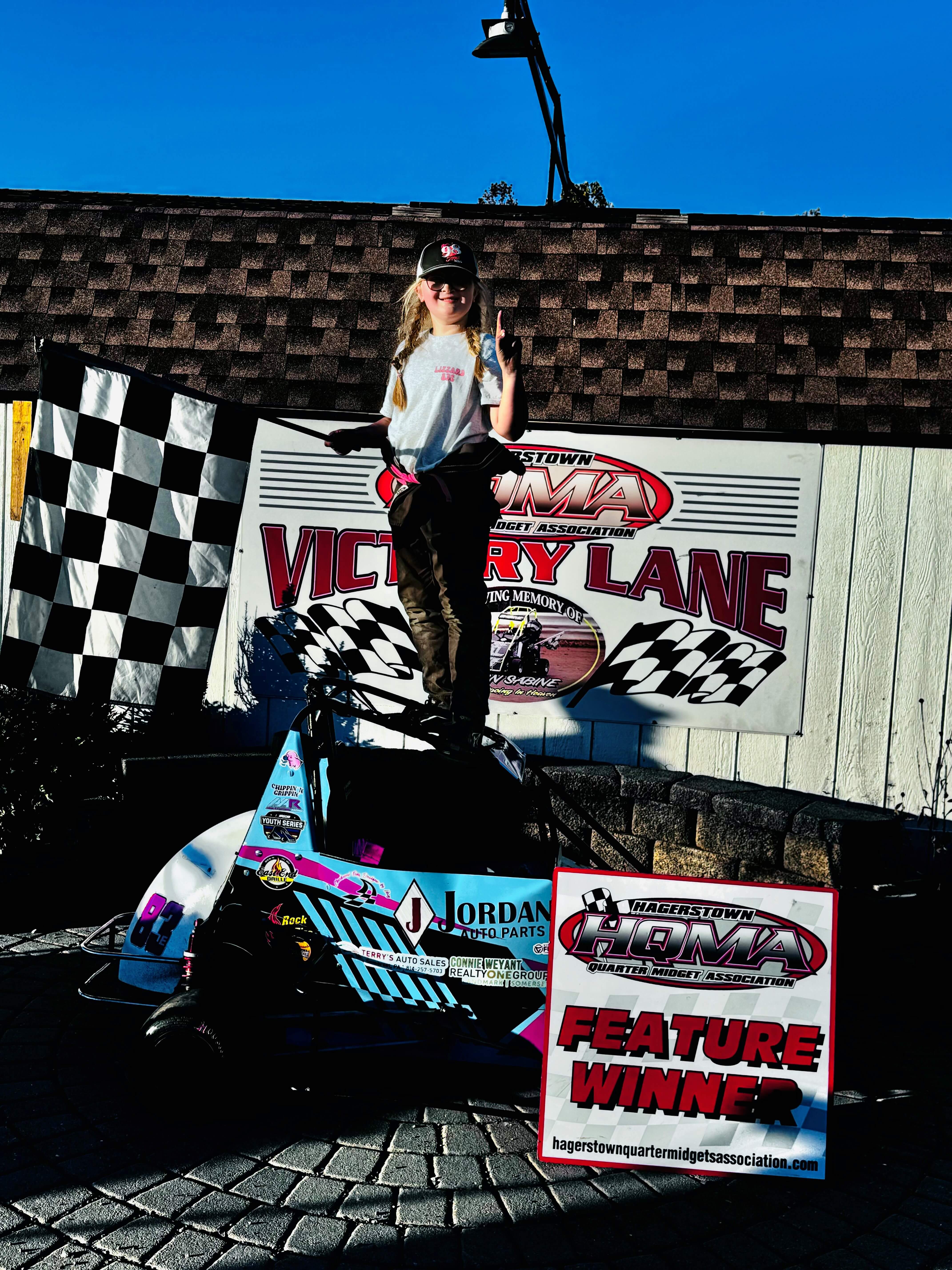 Lizzy Vogel feature winner of a race