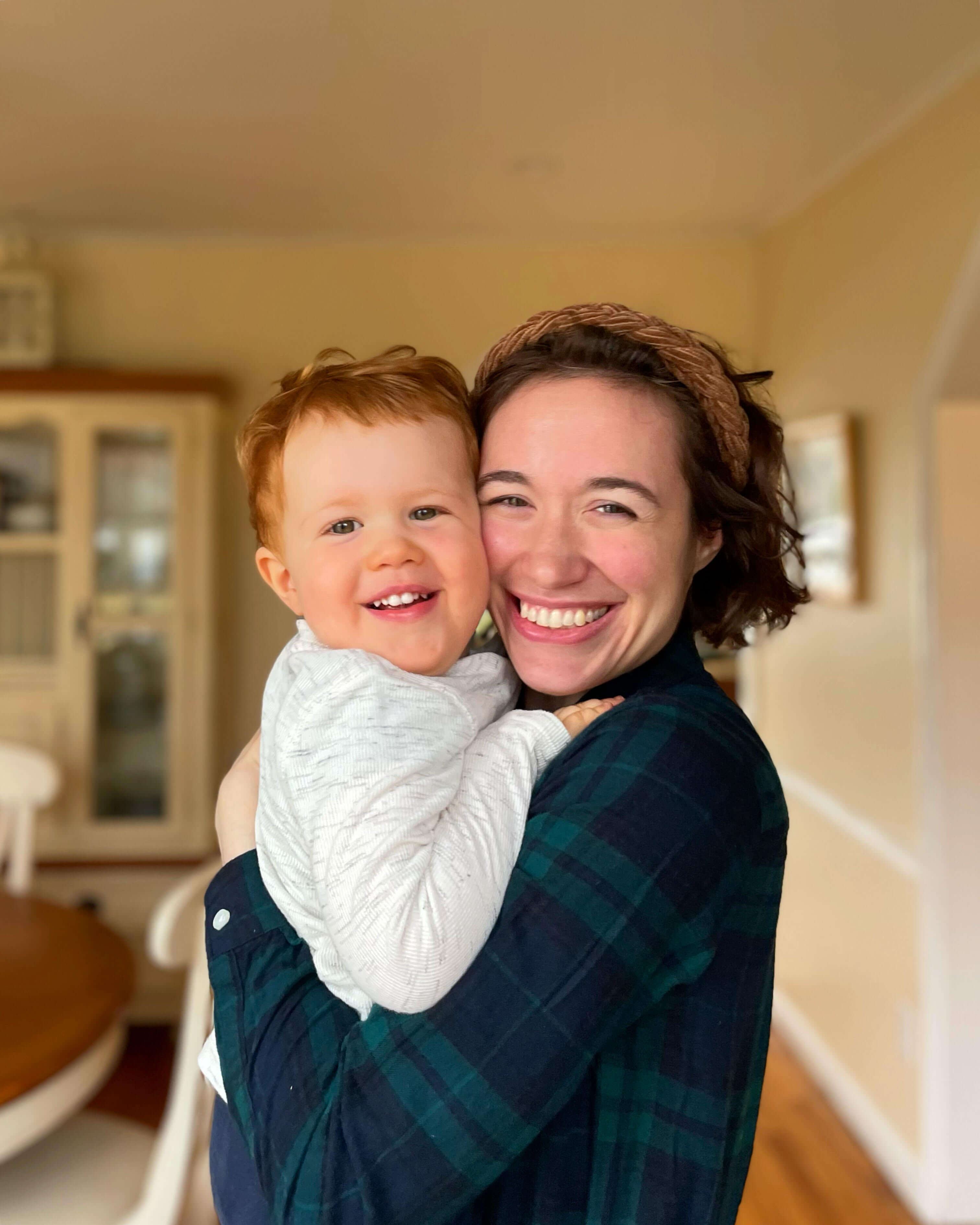 Andrew Cranshaw and mom hugging
