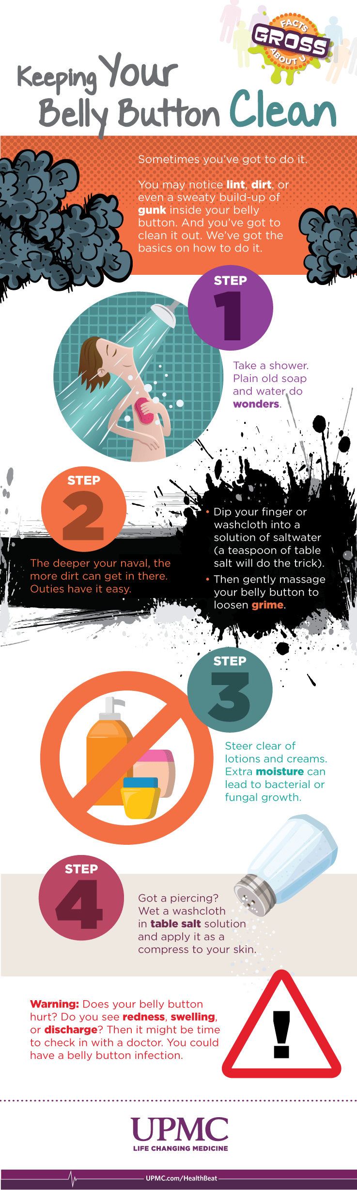 Learn how to properly clean your belly button