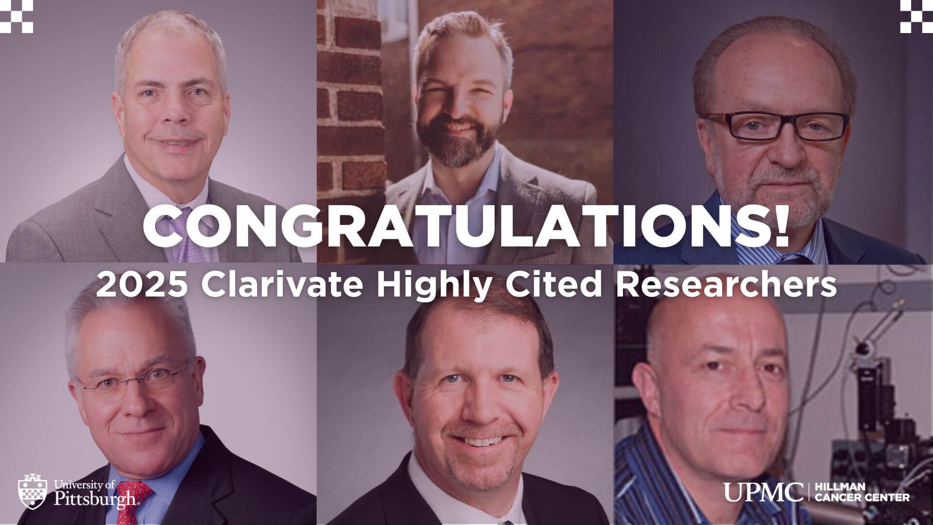 From Left to Right: Top row: John Byrd, Greg Delgoffe, Valerian Kagan; Bottom row: John Kirkwood, Dario Vignali, and Simon Watkins.