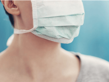 Image of woman in mask.