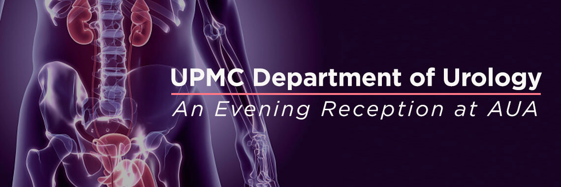 AUA reception banner.