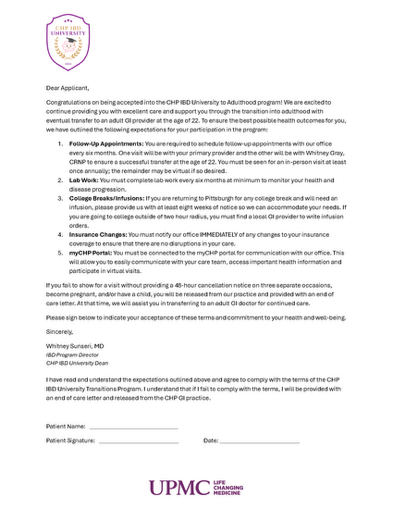 IBD University Contract.