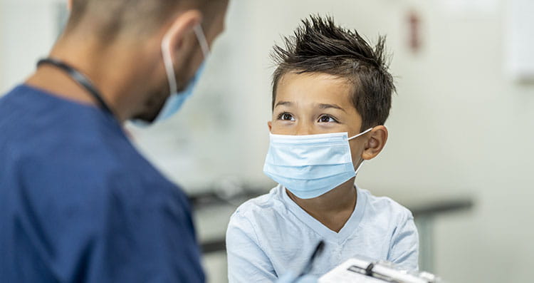 child at doctor