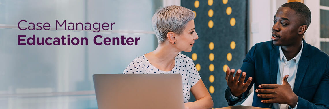 Transplant Case Manager Education Center banner.