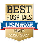 One of the best national hospitals, ranked in cancer care by U.S. News and World Report.