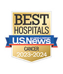 One of the best national hospitals, ranked in cancer care by U.S. News and World Report.