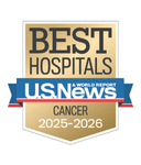 One of the best national hospitals, ranked in cancer care by U.S. News and World Report.
