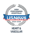 One of the best national hospitals, ranked in cardiology by U.S. News and World Report.