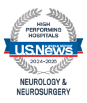 One of the best national hospitals, ranked in neurology and neurosurgery by U.S. News and World Report.