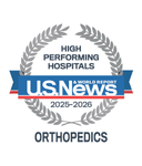 One of the best national hospitals, ranked in orthopedics by U.S. News and World Report.