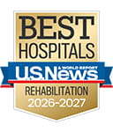 One of the best national hospitals, ranked in rehabilitation by U.S. News and World Report.
