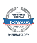 One of the best national hospitals, ranked in rheumatology by U.S. News and World Report.