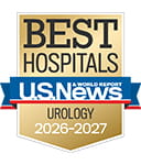 One of the best national hospitals, ranked in urology by U.S. News and World Report.