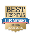 One of the best national hospitals, ranked in urology by U.S. News and World Report.