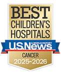 One of the best children's hospitals, ranked in cancer care by U.S. News and World Report.