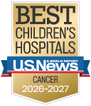 One of the best children's hospitals, ranked in cancer care by U.S. News and World Report.